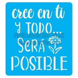 Free Inspirational Split Letter Quote Sign Laser Cut File