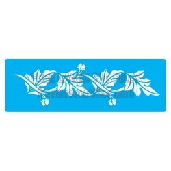 Oak Leaf Floral Stencil Template for Laser Cutting