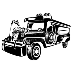 Vintage Classic Bus Clipart Ready to Cut Laser File