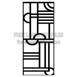 Geometric Decorative Screen Panel Ready to Cut