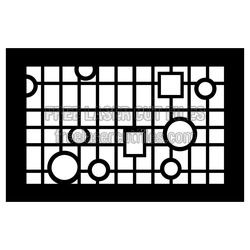 Geometric Decorative Screen Panel Ready to Cut for CNC
