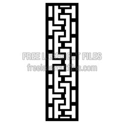 Geometric Door Screen Pattern Ready to Cut for Laser Projects