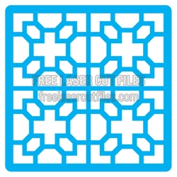 Geometric Laser Cut Stencil Panel for DIY Decor