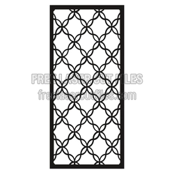 Geometric Lattice Panel Laser Cut Design, Ready to Cut