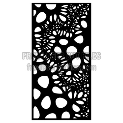 Decorative Door Panel Screen Pattern, Ready to Cut