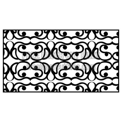 Decorative Swirl Panel Laser Cut Pattern for Doors