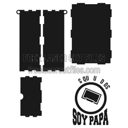 Father's Day Hammer Gift Box Laser Cut Template