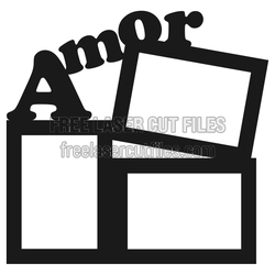 Love Photo Frame Laser Cut File for Valentine Display