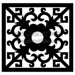 Ornamental Laser Cut Panel Pattern for Screen Decor
