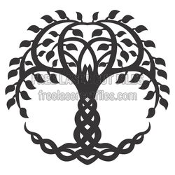 Celtic Tree of Life Decorative Laser Cut Design