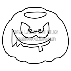 Halloween Pumpkin Face Laser Cut File, Ready to Cut