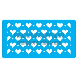 Heart Pattern Stencil for Laser Cutting and Craft Projects