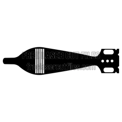 Nuclear Bomb Weapon Silhouette Laser Cut File