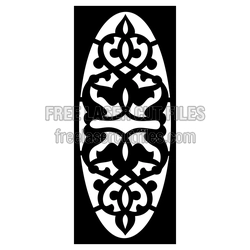 Ornamental Decorative Screen Panel Laser Cut Pattern