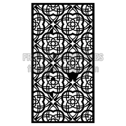 Ornamental Geometric Screen Panel Laser Cut Pattern