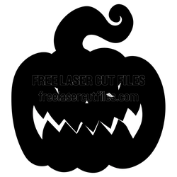 Scary Jack-O'-Lantern Pumpkin Halloween Cut File