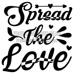 Free Love Typography Laser Cut Welcome Sign Vector