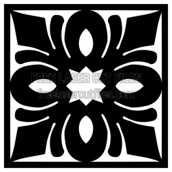 Ornamental Geometric Screen Pattern Ready to Cut