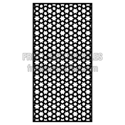 Star Geometric Decorative Panel Laser Cut Pattern
