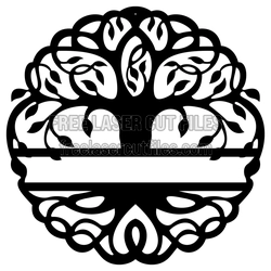 Tree of Life Custom Name Sign, Laser Cut File