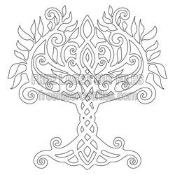 Celtic Tree of Life Laser Cut File, Ready to Cut Decor