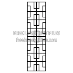Decorative Geometric Door Screen Panel Ready to Cut