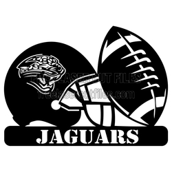 Jaguars Football Helmet Logo Cut File, Ready to Cut