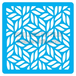 Leaf Pattern Stencil Panel for Laser Cutting
