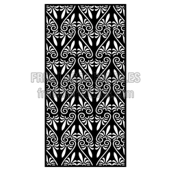 Ornamental Laser Cut Door Screen Panel Ready to Cut
