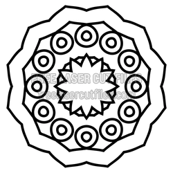 Sacred Layered Mandala Laser Cut File for DIY Decor