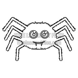 Cute Halloween Spider Laser Cut Template