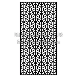 Geometric Decorative Screen Panel Laser Cut Pattern