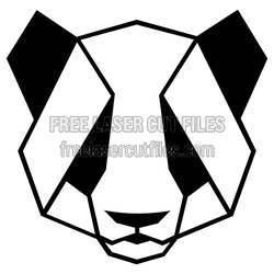 Geometric Koala Bear Face Laser Cut Wall Decor