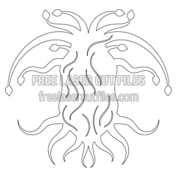 Celtic Tree Ornament Laser Cut File, Ready to Cut