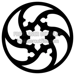 Decorative Circle Pattern Laser Cut File, Free Download