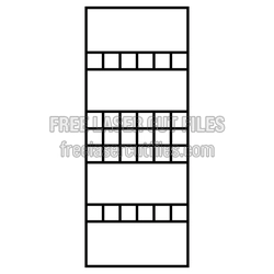 Decorative Door Panel Pattern for Laser Cutting
