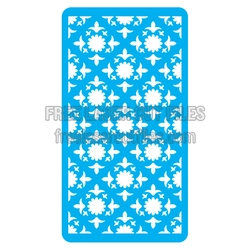 Decorative Floral Stencil Pattern Laser Cut File