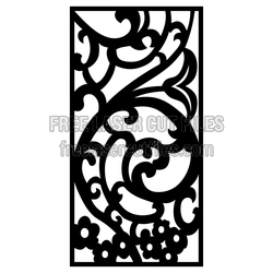 Ornamental Decorative Panel Pattern for Doors and Screens