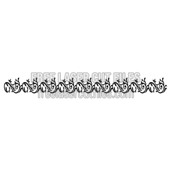 Decorative Floral Screen Pattern for Laser Cutting