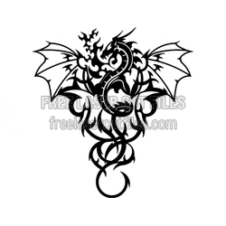 Dragon Cut Template for Laser Cutting