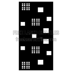 Geometric Decorative Panel Screen Laser Cut File