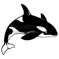 Killer Whale Wall Art Ready to Cut Laser File