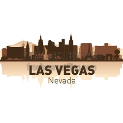 Las Vegas Skyline Cutout Template for Laser Cutting
