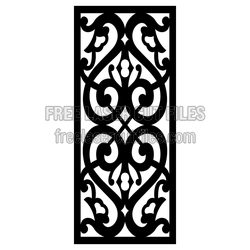 Ornamental Decorative Panel Laser Cut Pattern Ready to Cut