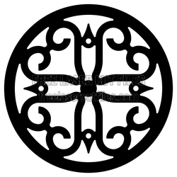 Ornamental Round Mandala Panel Laser Cut Design