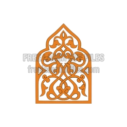 Turkish Geometric Ornament Laser-Cut Pattern