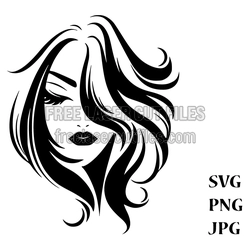 Elegant Woman Face Silhouette Laser Cut File for DIY Decor