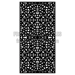 Ornamental Geometric Door Panel Laser Cut Design