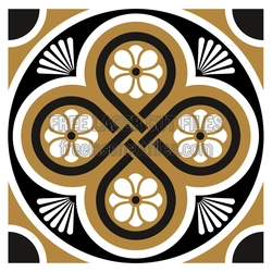 Ornamental Geometric Floral Panel Laser Cut Design