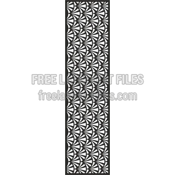 Quartet Seamless Pattern Panel Template for Laser Cutting